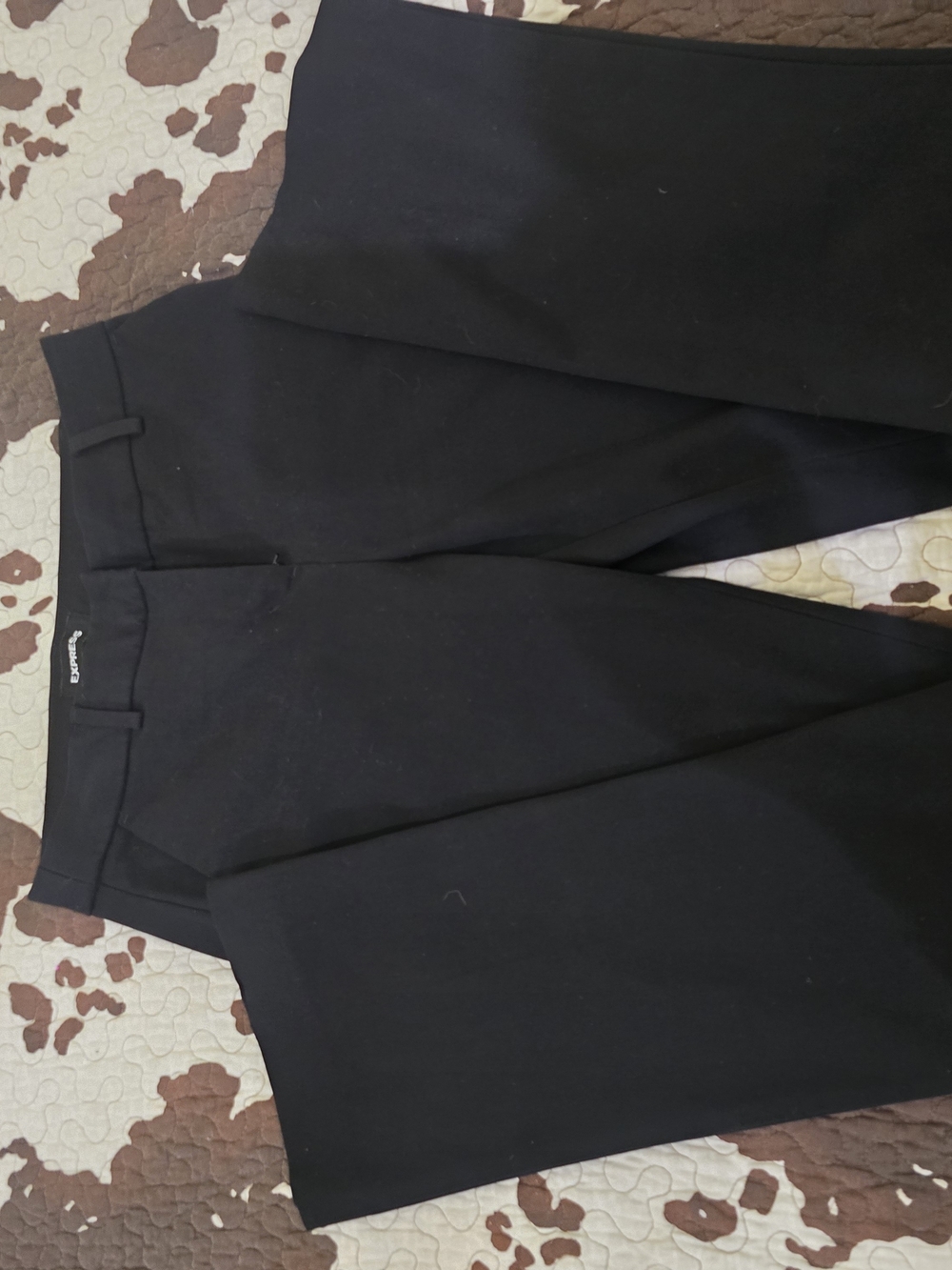 Express Black Flat-Front Women's Dress Pants